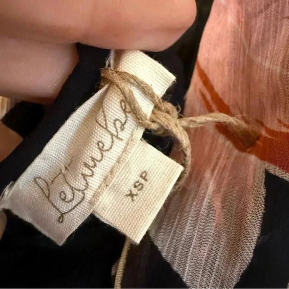 ✨NWT✨ Anthropologie Let Me Be Baby Doll Black Floral Mini Dress XS/P - Picture 5 of 6